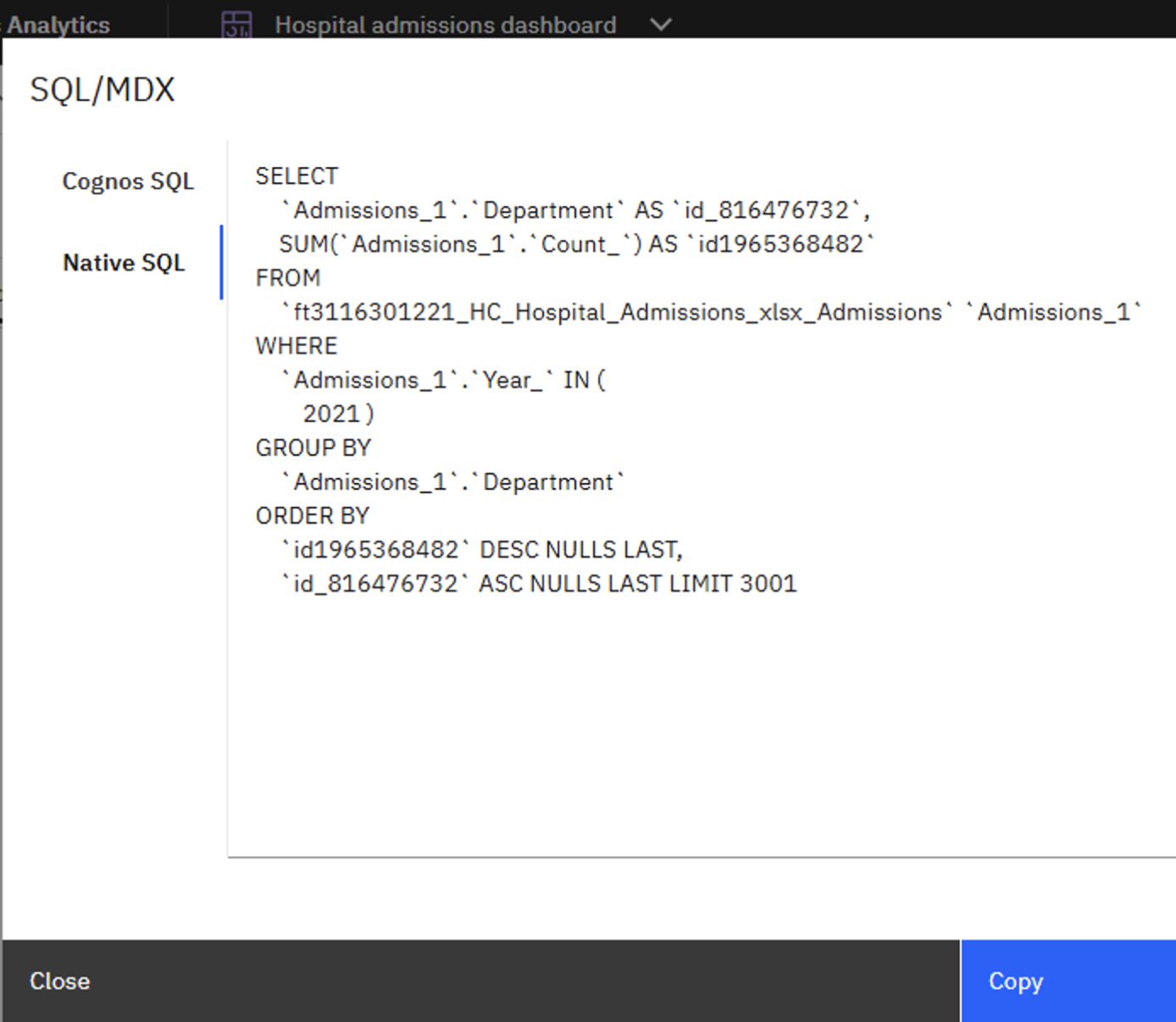 Accessing Dashboard Widget SQL Query and Analyzing Performance Data ...